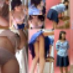 素人パンチラ in 自宅で個人撮影会 vol.012制服コスチューム素人モデル☆Ｊ３モデル ゆうなちゃん　「えっ・・・パンツみえちゃうよぅ・・・」《1920ｘ1080 高画質ZIP付き》